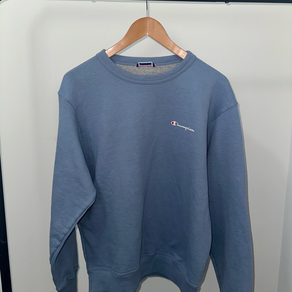 Champion Crewneck Sweatshirt in Slate Blue